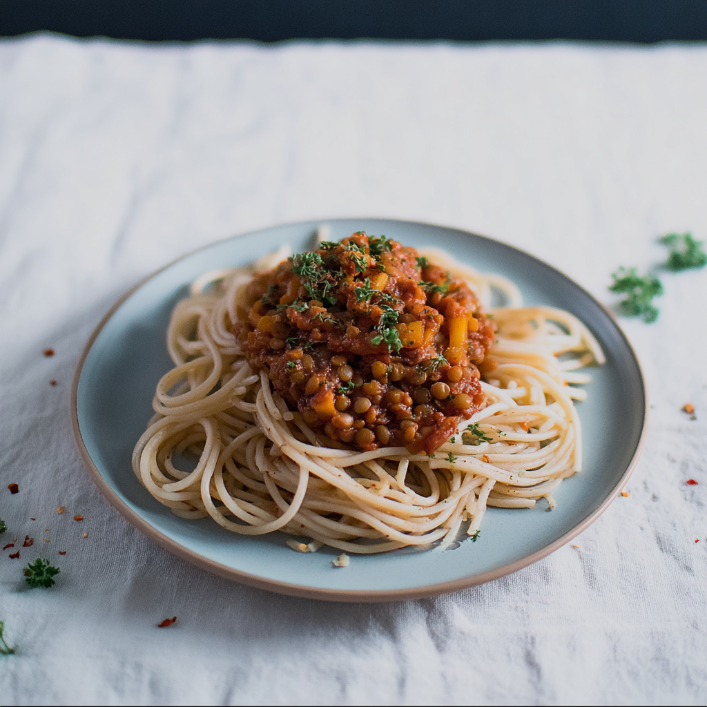 Vegetarischer Rezept-Plan